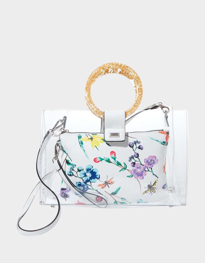 Betseyjohnson Totes Clear Ring Tote White Multi