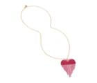 Betseyjohnson Unbreak My Heart Fringe Necklace Pink Multi