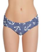 Steve Madden Ahoy Babes Cheeky Hipster Bottom Blue/white
