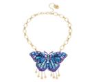 Betseyjohnson Butterfly Blitz Large Pendant With Dangles Purple