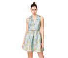 Betseyjohnson Belle Of The Ball Bow Back Dress Gold Multi