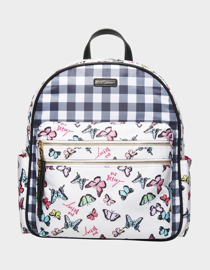 Betseyjohnson All Mixed Up Backpack White Multi