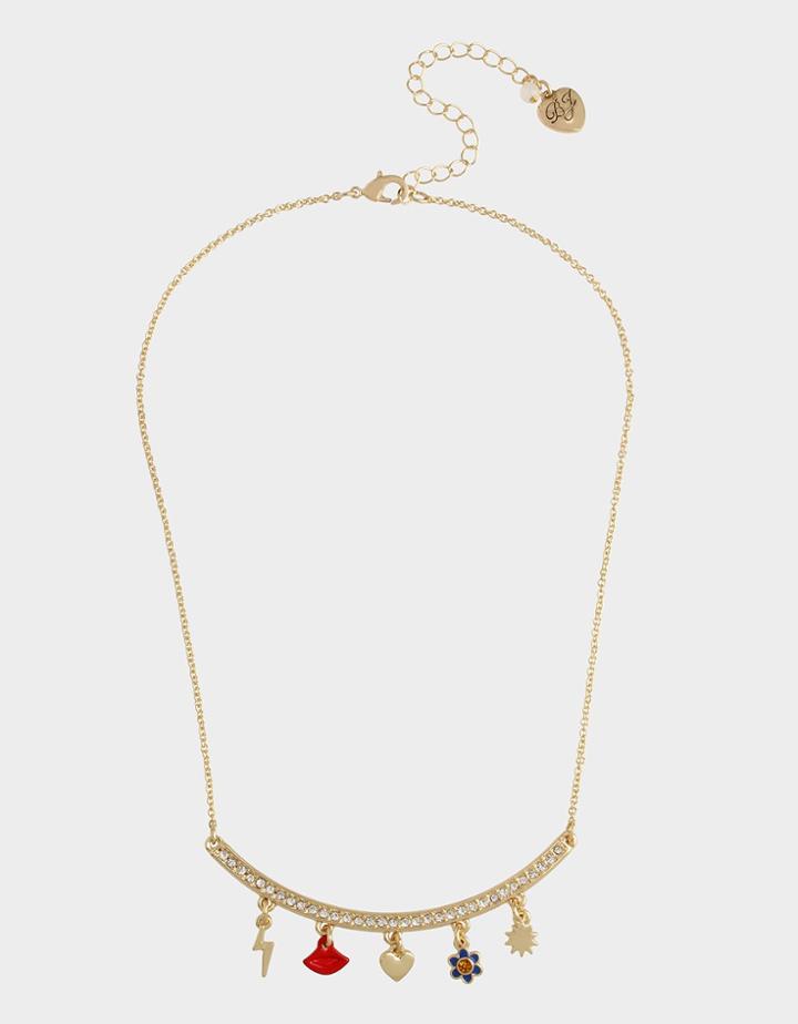 Betseyjohnson Red Hot Shaky Necklace Red
