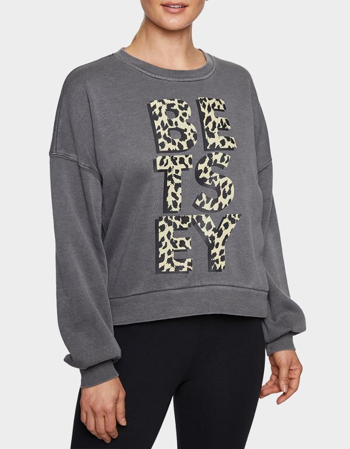 Betseyjohnson Betsey Is Wild Sweatshirt Black