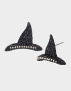 Betseyjohnson And Boo To You Witch Hat Earrings Black