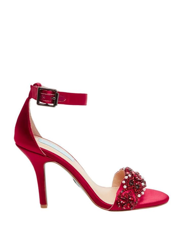 Betseyjohnson Sb-gina Red Satin