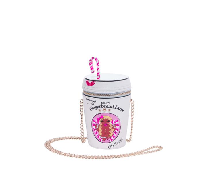 Betseyjohnson Kitsch Gingerbread Latte Crossbody White
