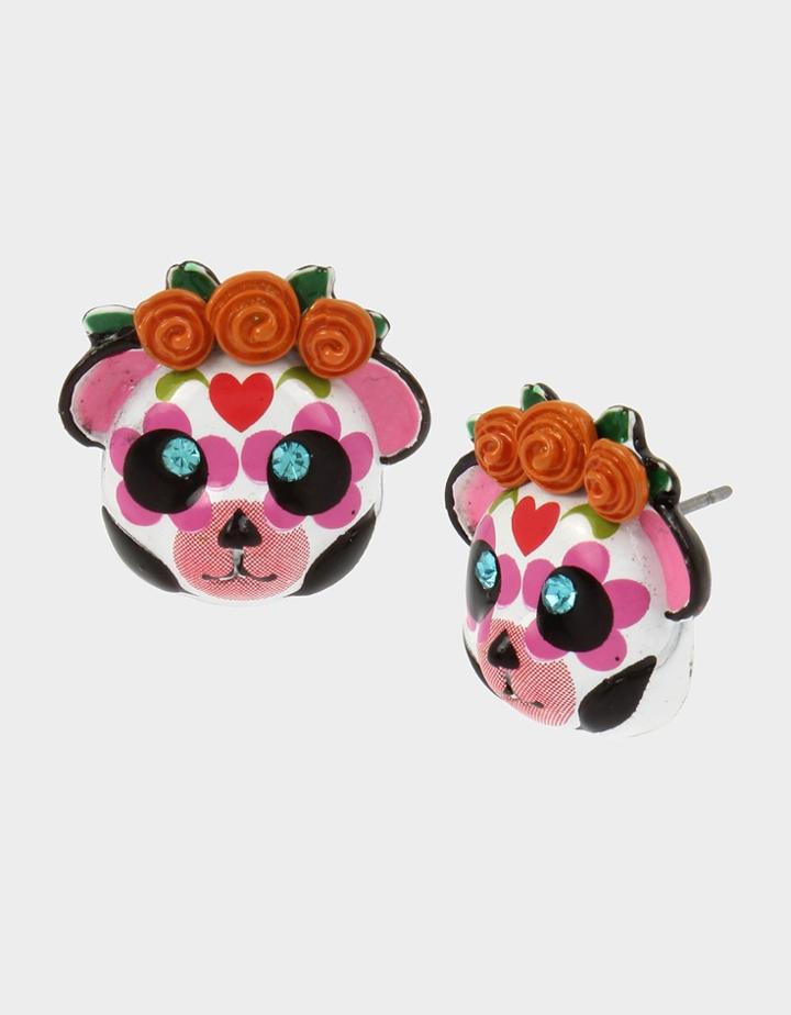 Betseyjohnson Betseyvilla Bear Stud Earrings Multi