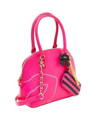 Steve Madden First Kiss Dome Satchel Fuchsia