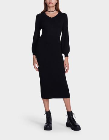 Betseyjohnson Leading Lady Sweater Dress Black