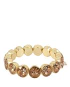 Steve Madden Angels And Wings Stretch Bracelet Crystal