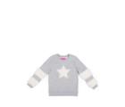 Betseyjohnson Stars And Stripes 4-6x Fleece Top Grey
