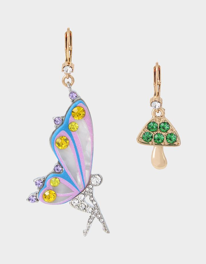 Betseyjohnson Enchanted Fairy Earrings Pastel Multi