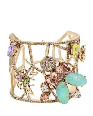 Steve Madden Buzz Off Insect Cuff Bracelet Multi