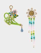 Betseyjohnson Sweetness And Light Watering Can Earrings Green