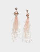 Betseyjohnson Get Your Wings Feather Earrings Blush
