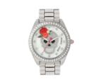 Betseyjohnson Rosey Tiara Skull Watch Silver