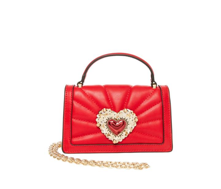 Betseyjohnson Hearts Afire Crossbody Red