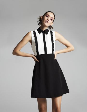 Betseyjohnson All The Trimmings Dress Black-white