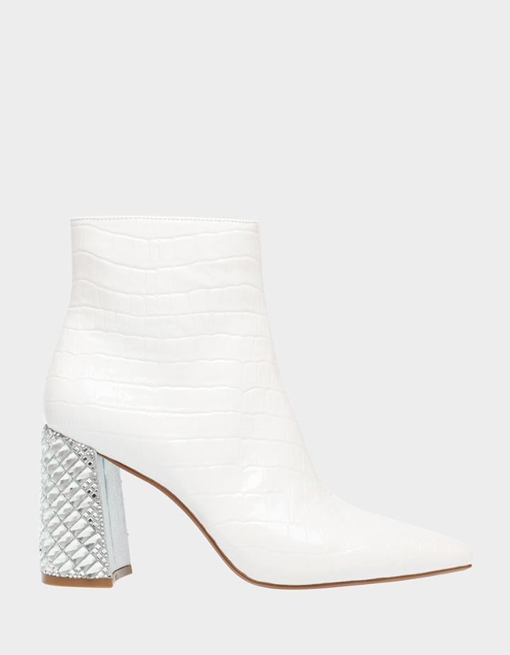 Betseyjohnson Sb-gemma White Crocodile