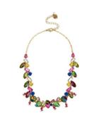 Steve Madden Surreal Forest Stone Necklace Multi