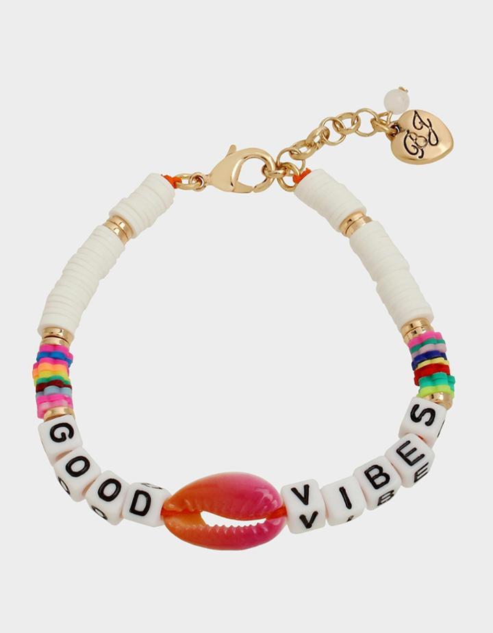 Betseyjohnson Catch The Wave Good Vibes Bracelet Multi
