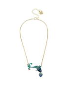 Steve Madden Crabby Couture One Fish Pendant Blue