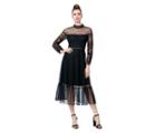 Betseyjohnson Victorian Glam Dotted Maxi Dress Black