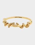 Betseyjohnson Exotic Floral Snake Bangle Gold