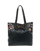 Steve Madden Betseys Baubles Pearly Jeweled Tote Pewter