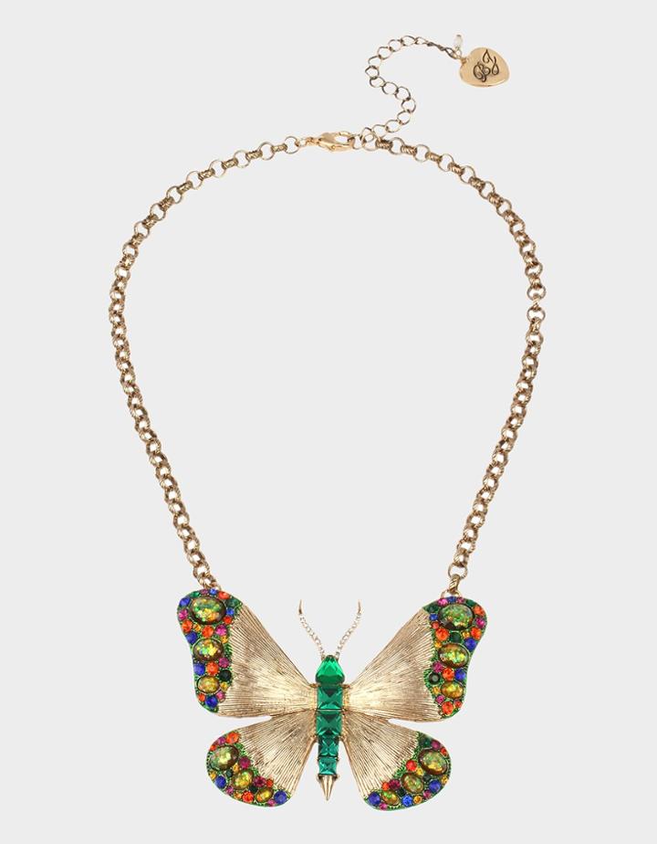 Betseyjohnson Betseys Daydream Butterfly Pendant Multi