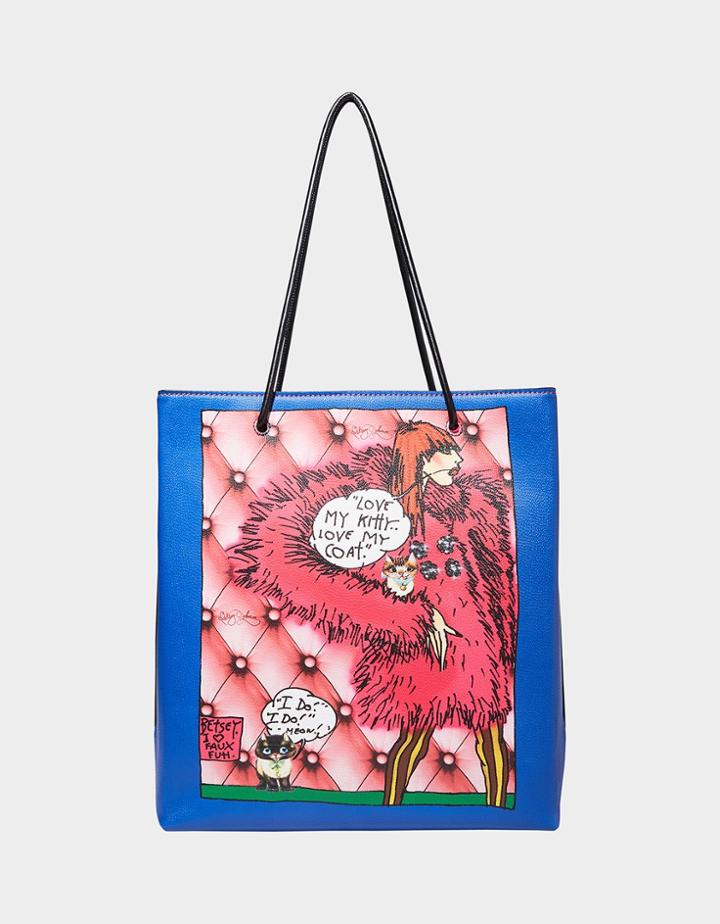 Betseyjohnson Iconic Betsey Tote Blue Multi