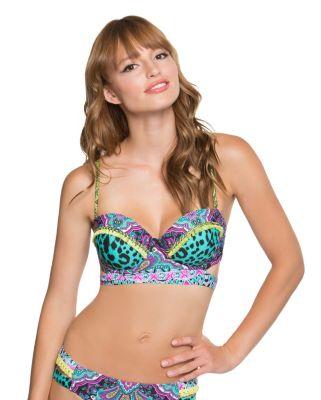 Steve Madden Arabian Nights Bump Me Up Bra Top Multi