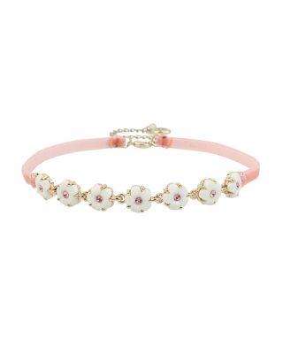 Steve Madden Summer Flowers Choker White/pink
