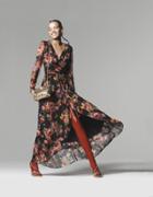 Betseyjohnson Fab Floral Mesh Maxi Dress Multi