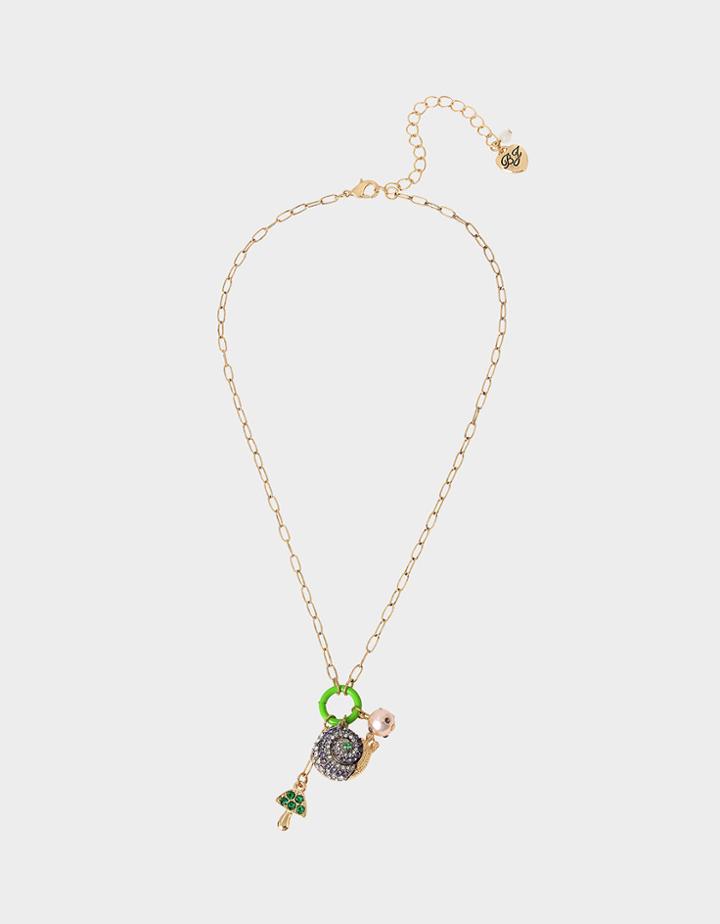 Betseyjohnson Enchanted Snail Pendant Multi