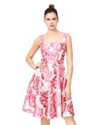 Steve Madden Pretty In Pink Flowers Dress Pink Multi
