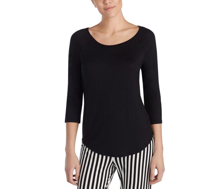 Betseyjohnson Heart And Soul Rayon Knit Tee Black