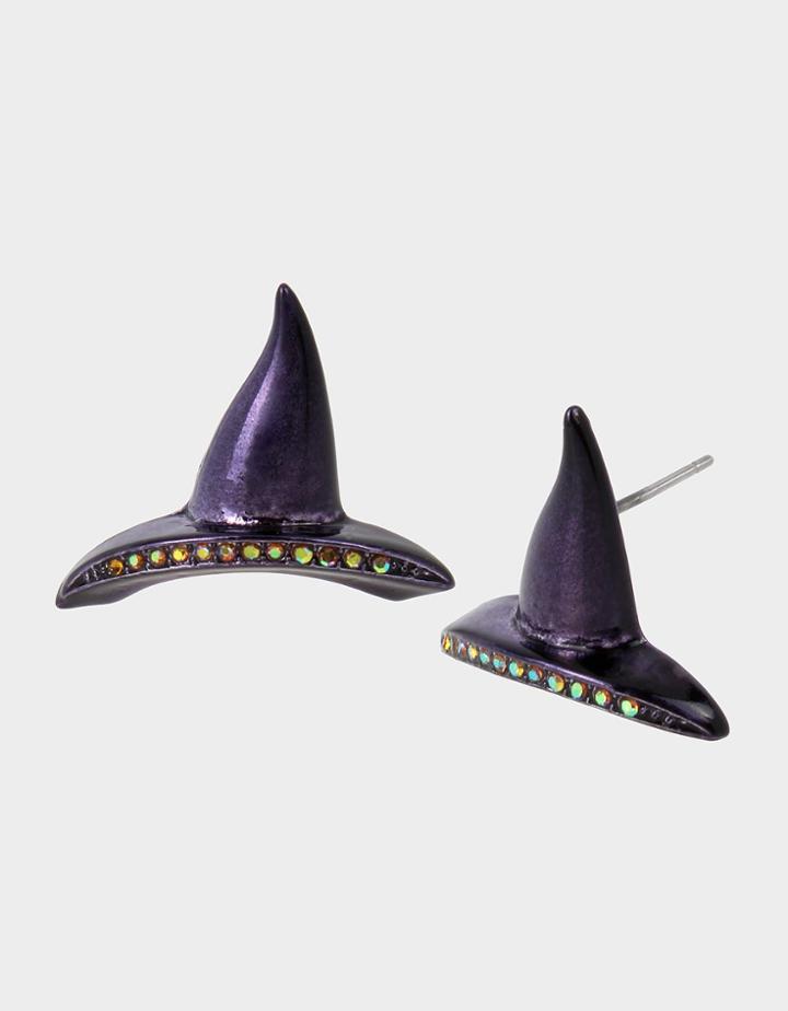 Betseyjohnson Creep It Real Witchy Studs Purple