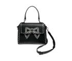 Betseyjohnson Pretty Pearly Bow Crossbody Black