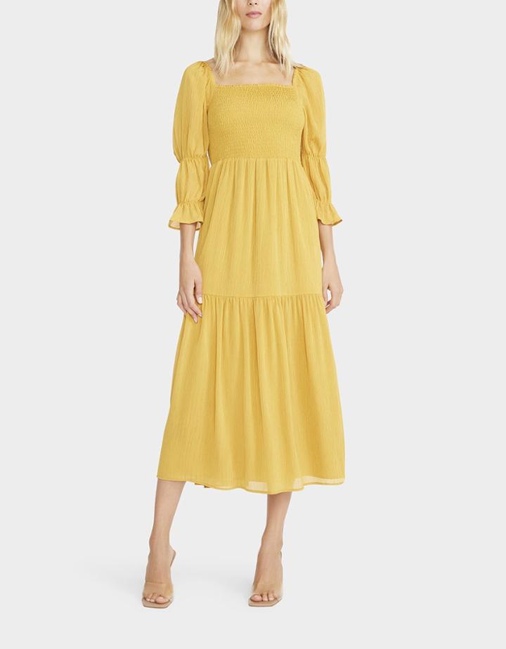 Betseyjohnson Even Flow Midi Dress Tan