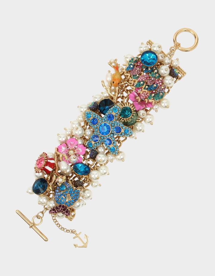 Betseyjohnson Festival Mermaid Statement Bracelet Multi