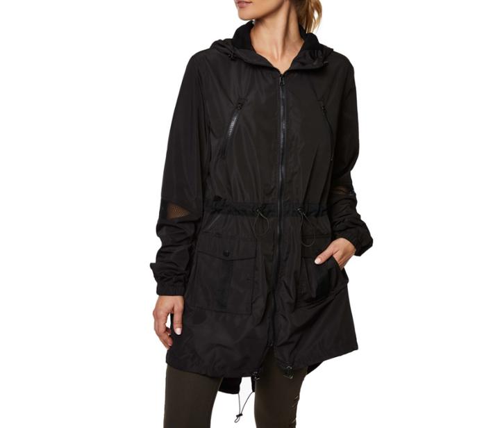 Betseyjohnson Mesh Detail Parka Black