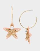 Betseyjohnson Surfmaid Starfish Convertible Earrings Pink
