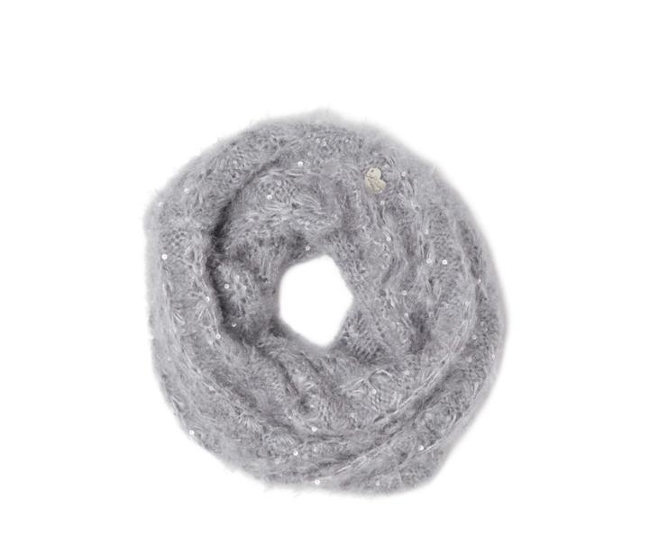 Betseyjohnson Fuzzy Wuzzy Infinity Scarf Grey