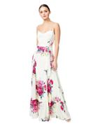 Betseyjohnson Vintage Bouquet Maxi Dress Cream Multi