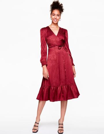 Betseyjohnson All Wrapped Up Dress Wine