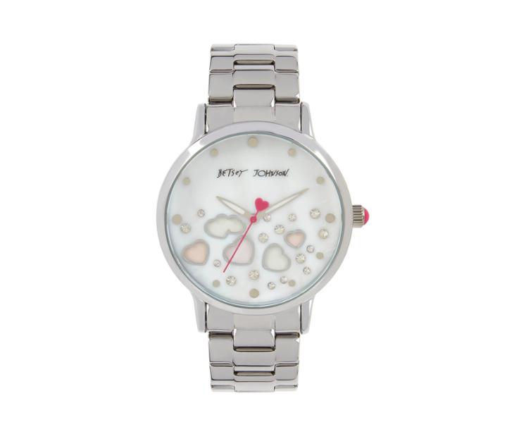 Betseyjohnson Floating And Changing Hearts Watch Silver