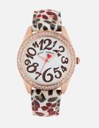Betseyjohnson A Stitch In Time Leopard Watch Leopard