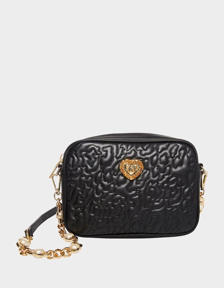 Betseyjohnson Ya Quilty Animal Crossbody Black
